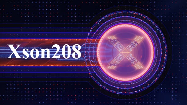 xson208 dashboard interface displayed on laptop with clean modern layout