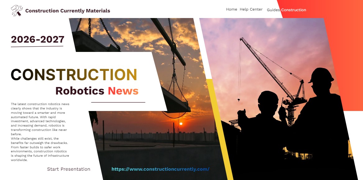 Construction Robotics News: The Future of Smart Building in 2026