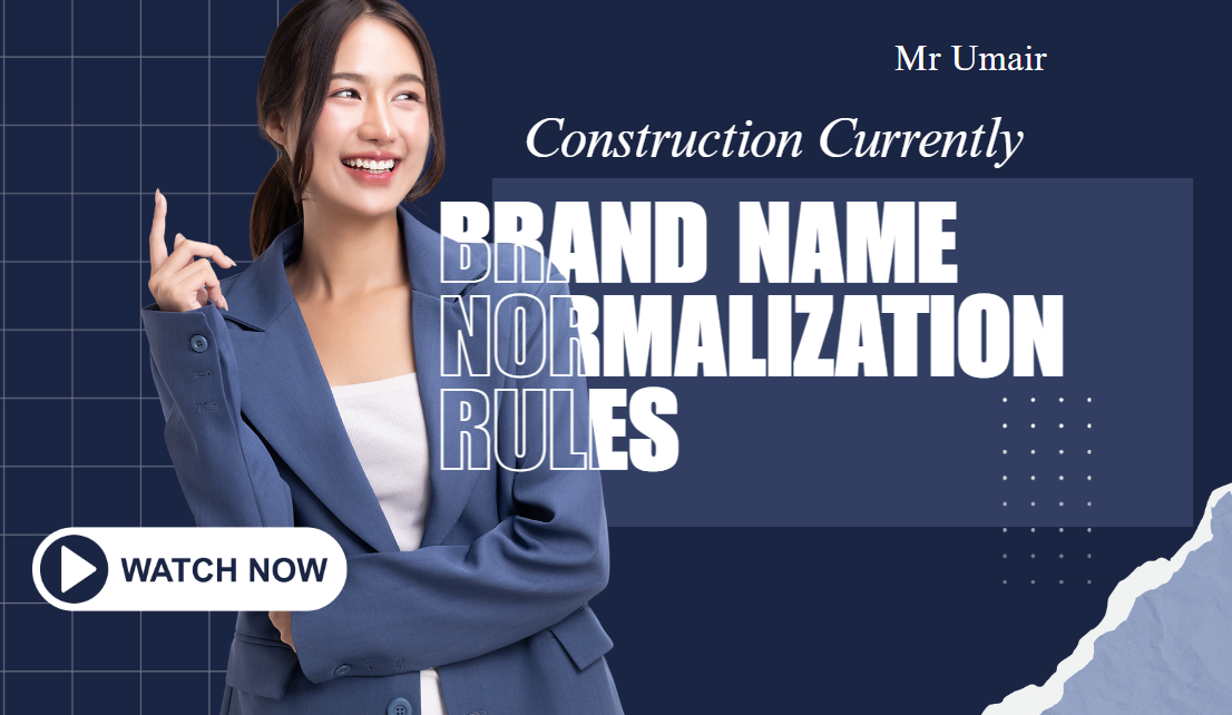 brand name normalization rules guide for consistent branding