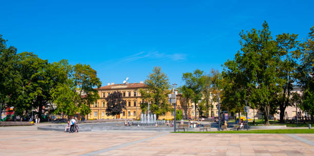 rákóczi tér busy local market with people shopping and enjoying traditional food atmosphere