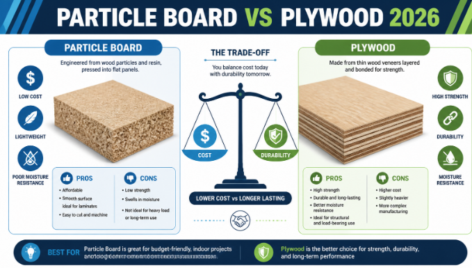 What is Particle Board vs Plywood?